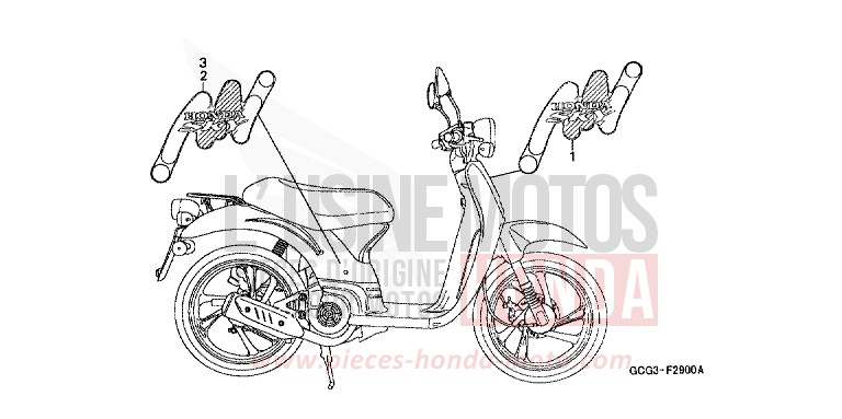 MARKE (1) von CB1300 Super Bold'or ABS COSTA BULE (PB274) von 1998